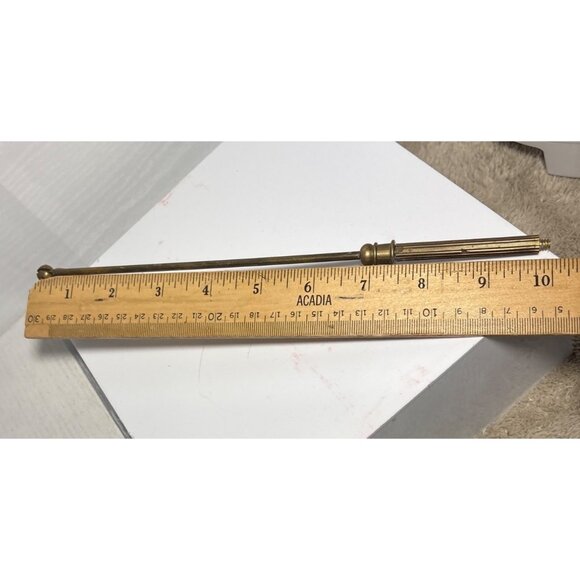 Vintage Brass Candle Snuffer 10" Long Handle Bell Shape - Picture 6 of 8